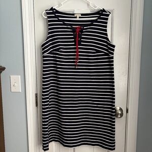 Talbots nautical striped casual summer dress!  Size XL